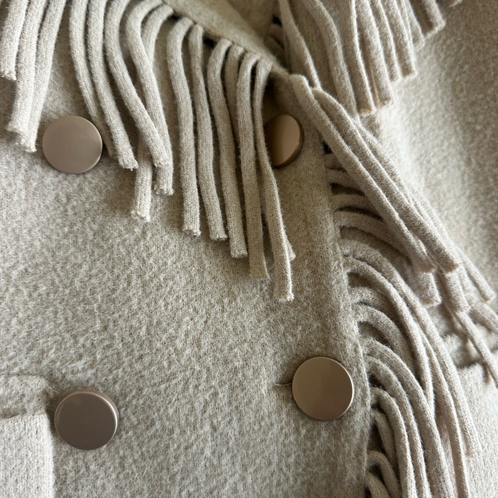 NVLT Beige Fringe Women's Blazer - Picture 7 of 8